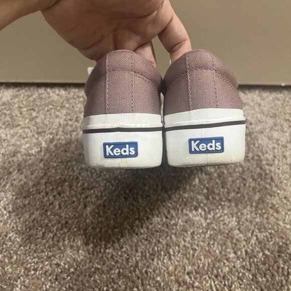Womens Sz 9.5 Mauve & White Keds Jump Kick Duo Low Top Sneakers - Picture 8 of 9
